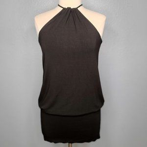 Klik Black Halter Tunic Dress, Sz L